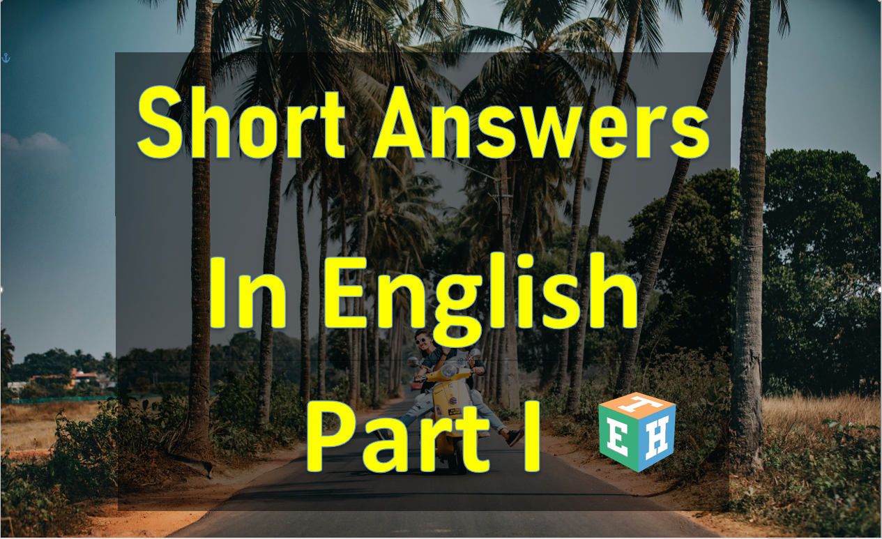 short answers in english