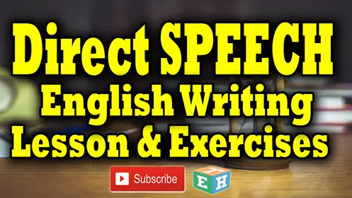 write in direct speech