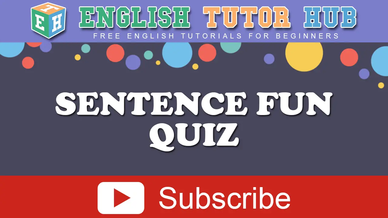 Sentence Fun Quiz