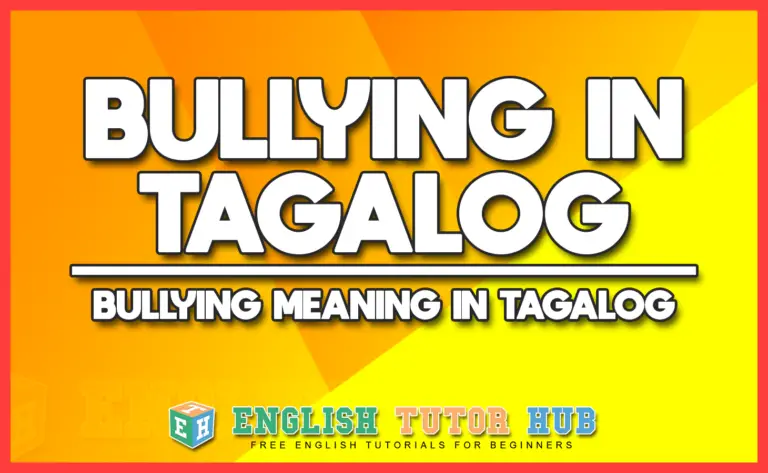 anti bullying essay tagalog