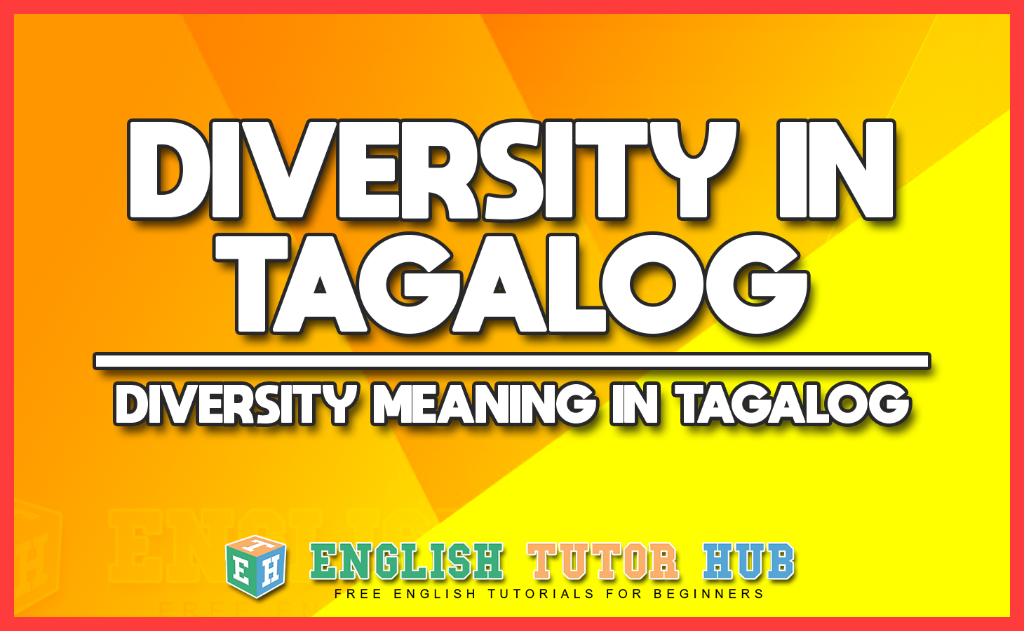 Diversity in Tagalog - Diversity Meaning in Tagalog