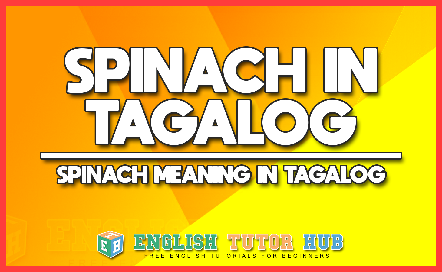 Spinach in Tagalog - Spinach Meaning in Tagalog