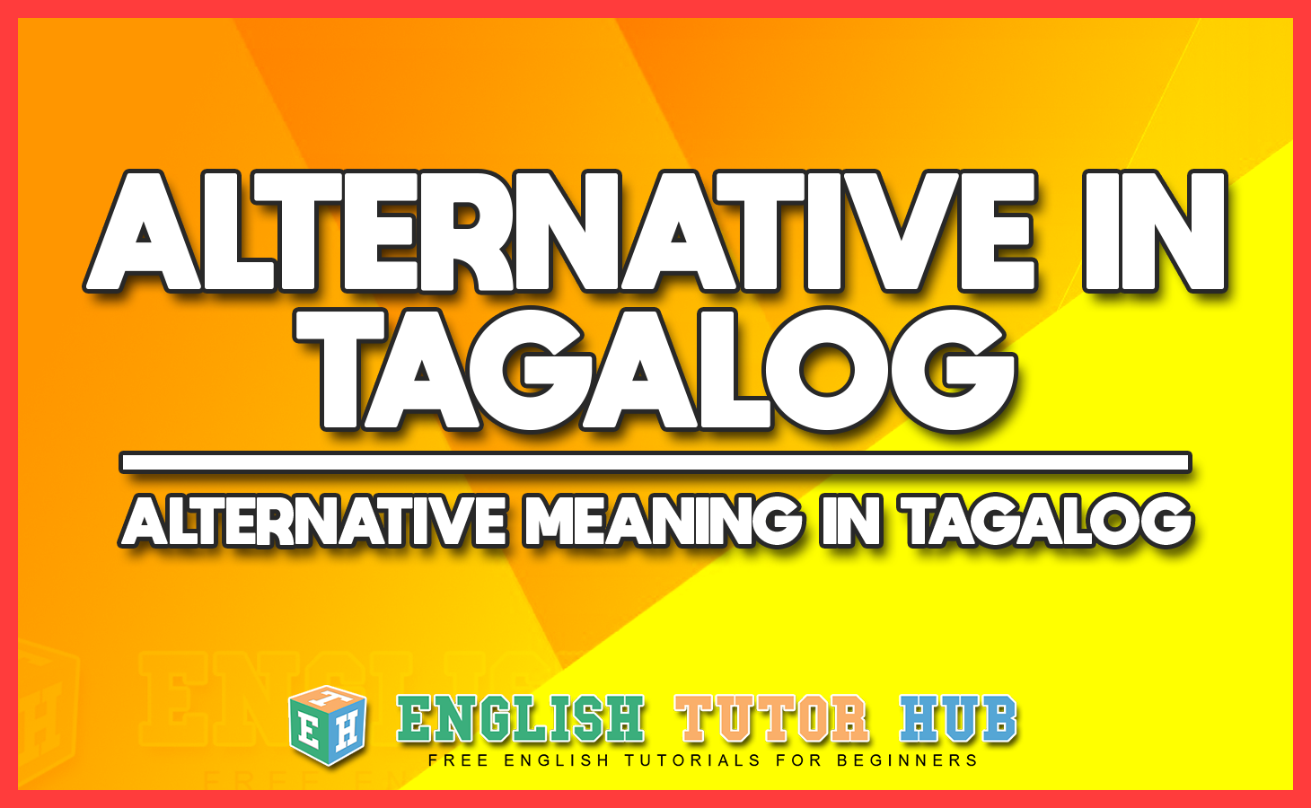 ALTERNATIVE IN TAGALOG - ALTERNATIVE MEANING IN TAGALOG