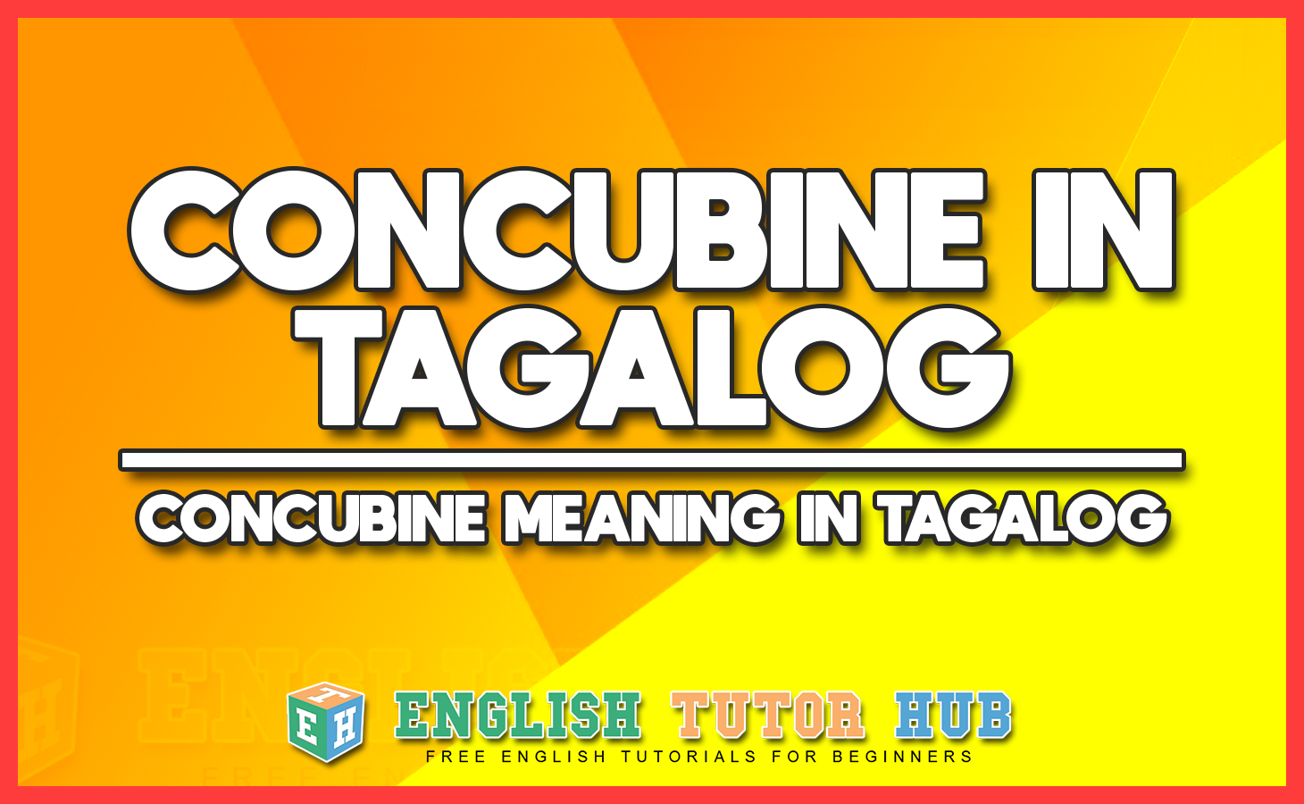 CONCUBINE IN TAGALOG - CONCUBINE MEANING IN TAGALOG
