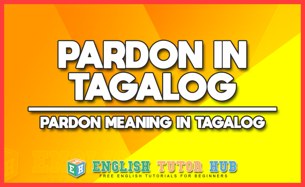 PARDON IN TAGALOG - PARDON MEANING IN TAGALOG