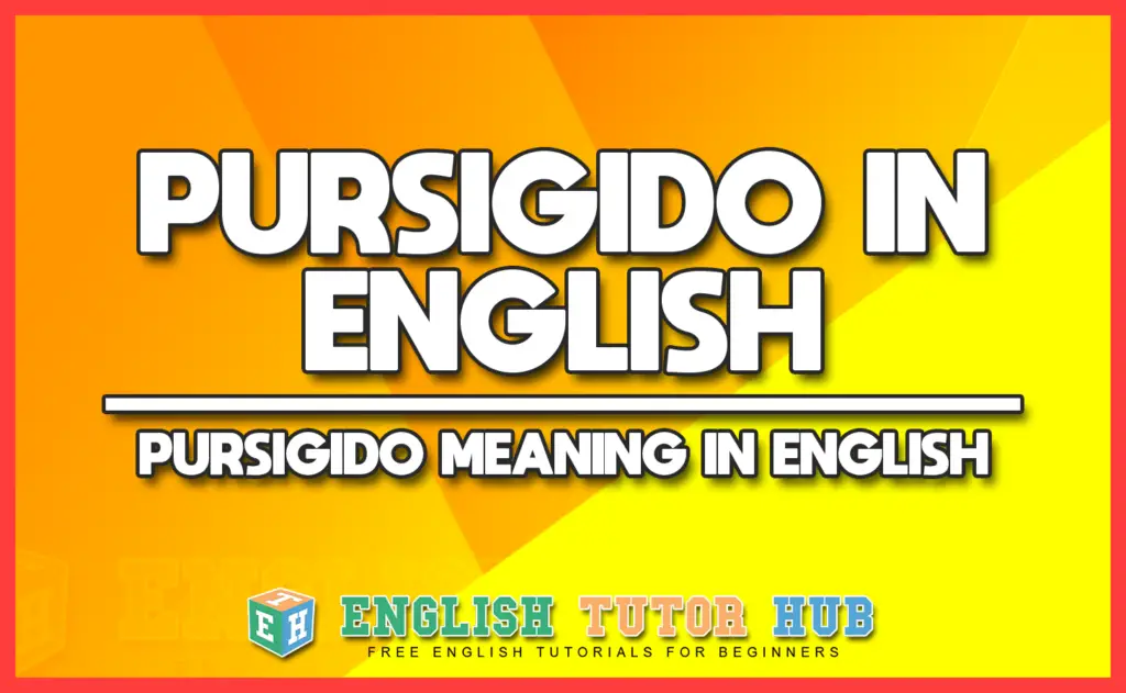 PURSIGIDO IN ENGLISH - PURSIGIDO MEANING IN ENGLISH