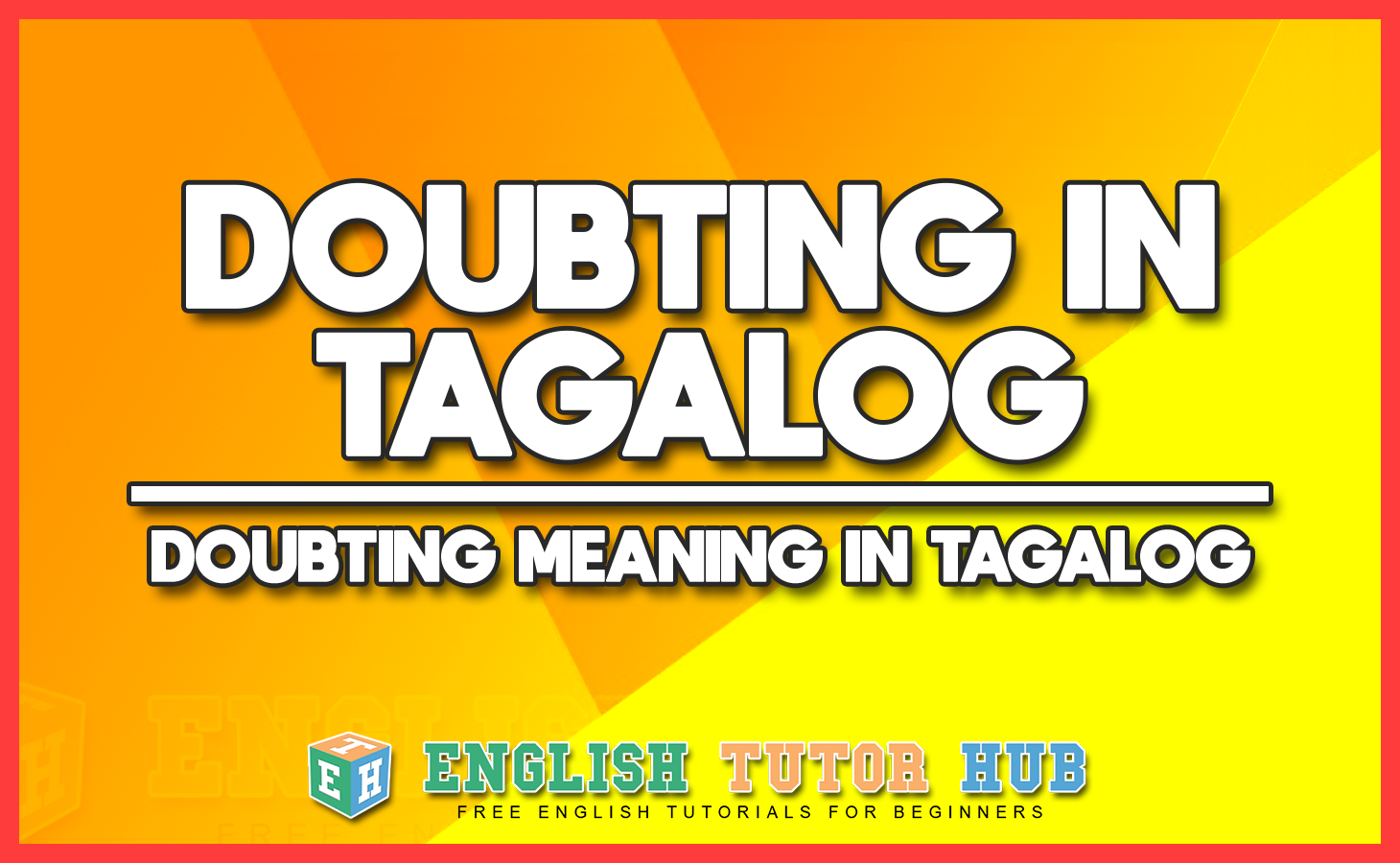DOUBTING IN TAGALOG - DOUBTING MEANING IN TAGALOG