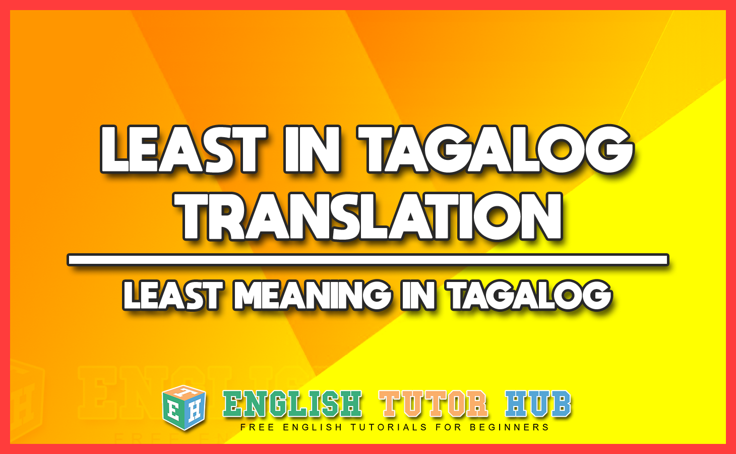 Long Term In Filipino Translation