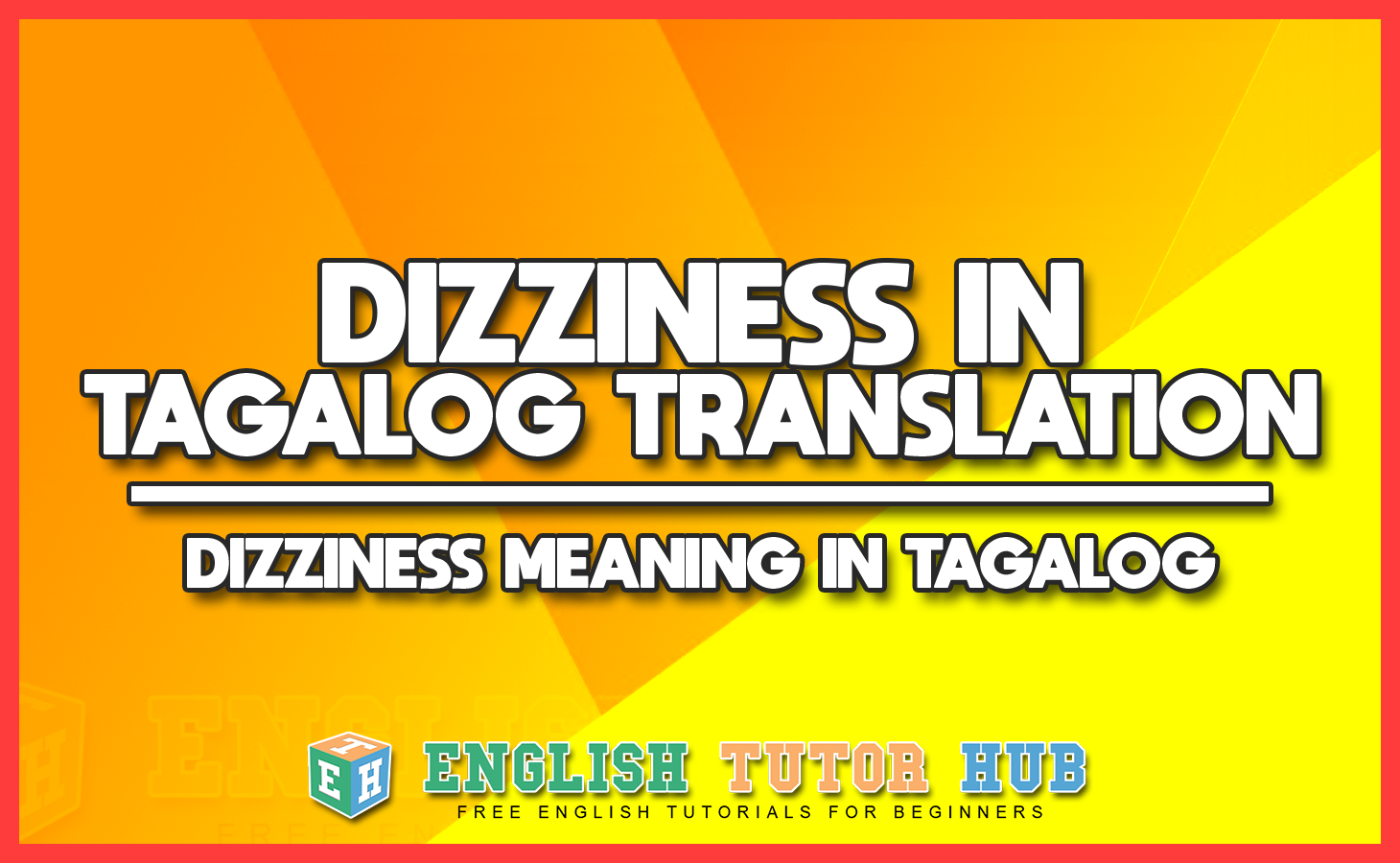 What Is Dizziness Meaning In Tagalog