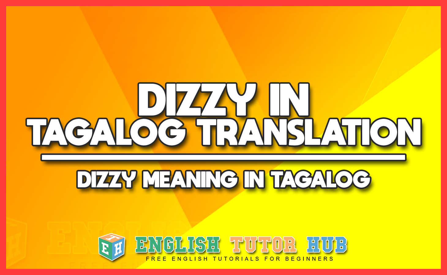 Feeling Dizzy In Tagalog