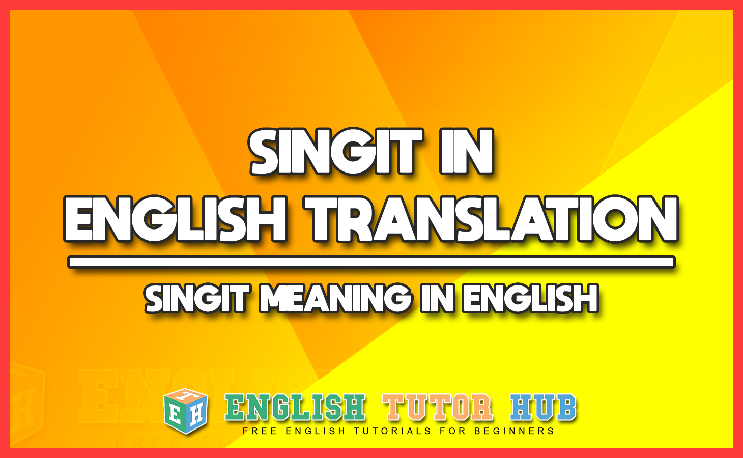 SINGIT IN ENGLISH TRANSLATION - SINGIT MEANING IN ENGLISH