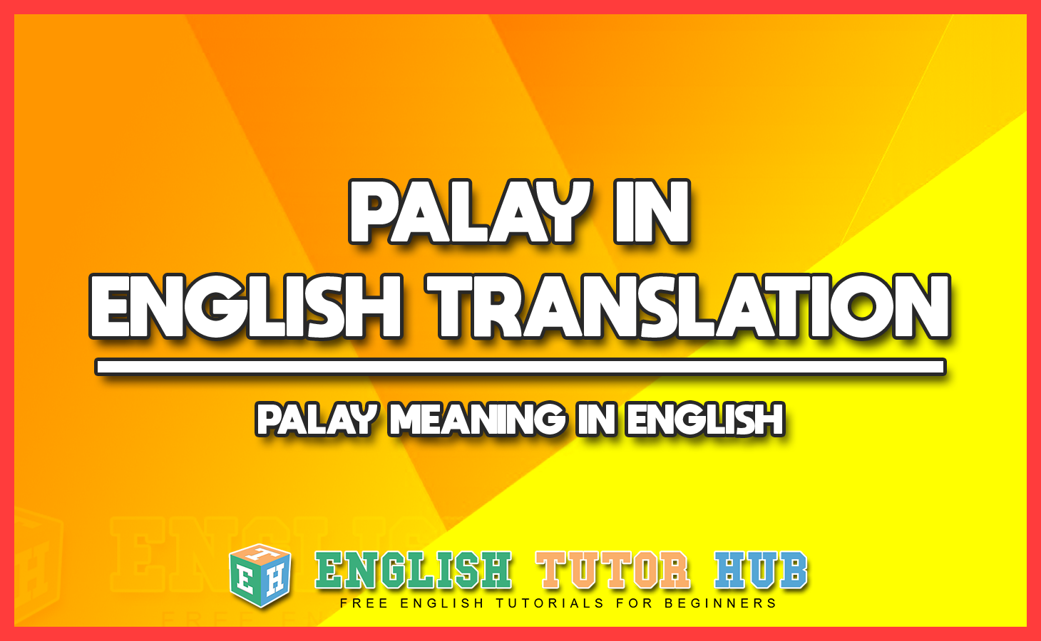 PALAY IN ENGLISH TRANSLATION - PALAY MEANING IN ENGLISH