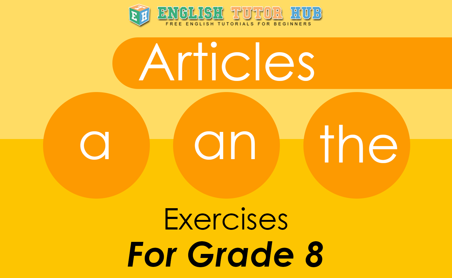 Articles a an the Exercises For Grade 8