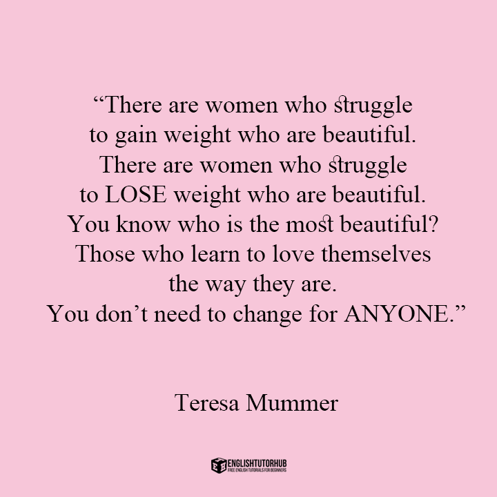 Teresa Mummer Quotes About Self-Worth