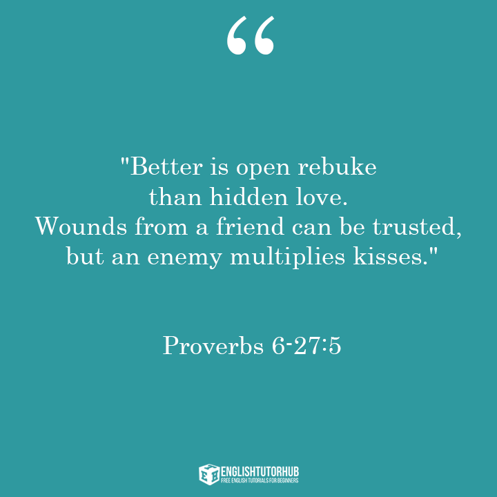 Friendship Quotes from Proverbs